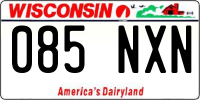 WI license plate 085NXN
