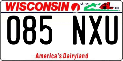 WI license plate 085NXU
