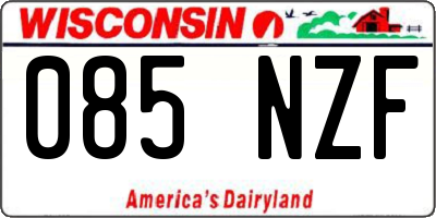 WI license plate 085NZF
