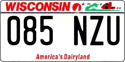 WI license plate 085NZU