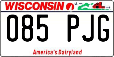 WI license plate 085PJG