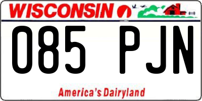 WI license plate 085PJN