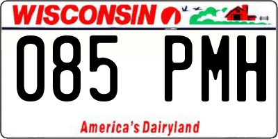 WI license plate 085PMH