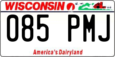 WI license plate 085PMJ