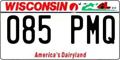 WI license plate 085PMQ