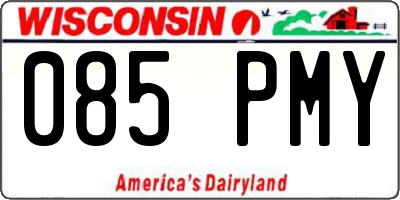 WI license plate 085PMY