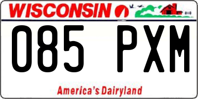 WI license plate 085PXM