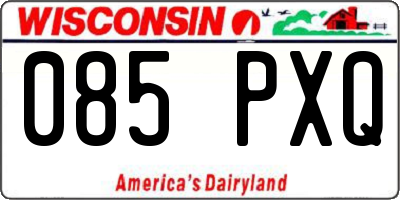 WI license plate 085PXQ