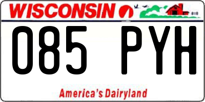 WI license plate 085PYH