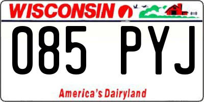 WI license plate 085PYJ