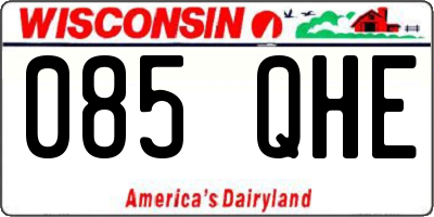 WI license plate 085QHE