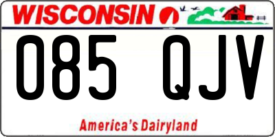WI license plate 085QJV