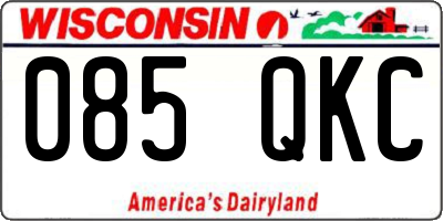 WI license plate 085QKC