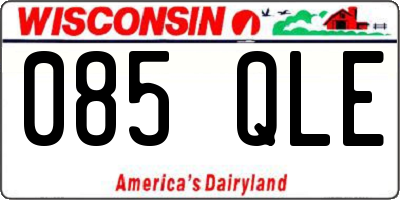 WI license plate 085QLE