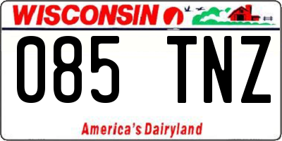 WI license plate 085TNZ