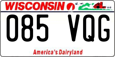 WI license plate 085VQG
