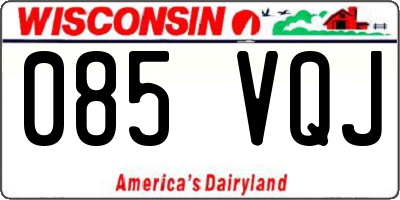 WI license plate 085VQJ