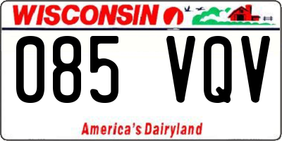 WI license plate 085VQV