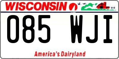 WI license plate 085WJI