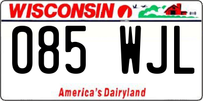 WI license plate 085WJL