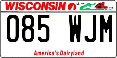 WI license plate 085WJM