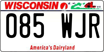 WI license plate 085WJR