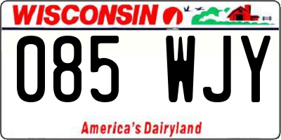 WI license plate 085WJY