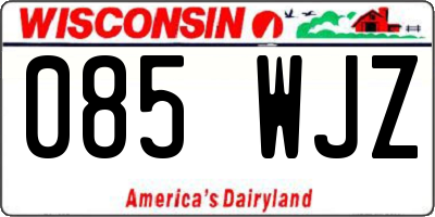 WI license plate 085WJZ