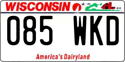 WI license plate 085WKD