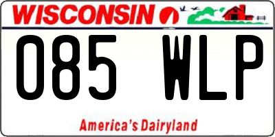 WI license plate 085WLP
