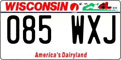 WI license plate 085WXJ