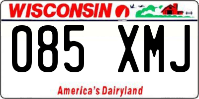 WI license plate 085XMJ