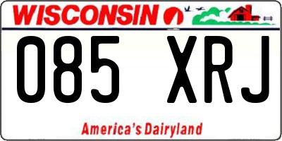 WI license plate 085XRJ