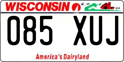 WI license plate 085XUJ