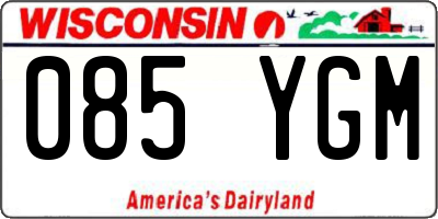WI license plate 085YGM