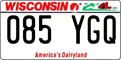 WI license plate 085YGQ