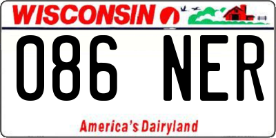 WI license plate 086NER