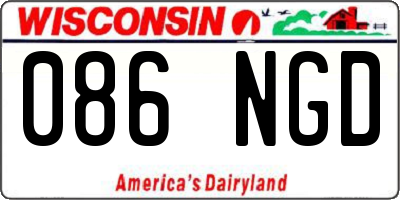 WI license plate 086NGD