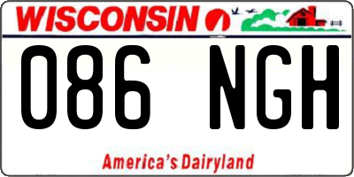 WI license plate 086NGH