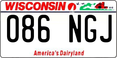 WI license plate 086NGJ