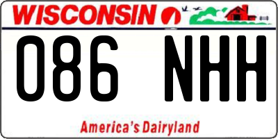 WI license plate 086NHH