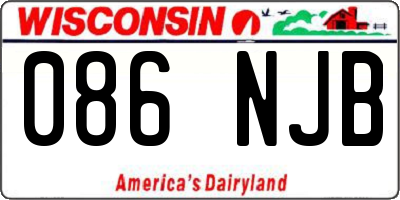 WI license plate 086NJB