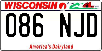 WI license plate 086NJD