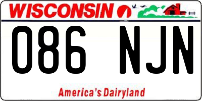 WI license plate 086NJN