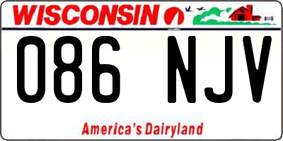WI license plate 086NJV