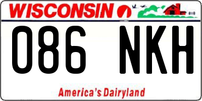 WI license plate 086NKH