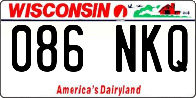 WI license plate 086NKQ