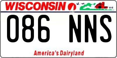 WI license plate 086NNS