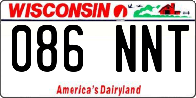 WI license plate 086NNT