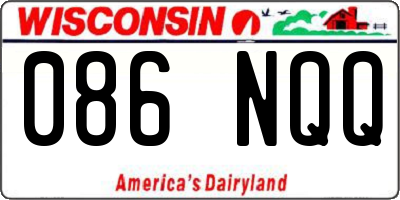 WI license plate 086NQQ